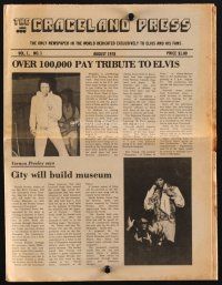 3t174 GRACELAND PRESS vol 1, no 1 tribute newspaper August 1978, 1st anniversary of The King's death
