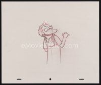 3t009 SIMPSONS pencil drawing '00s Matt Groening cartoon, great artwork of Moe Sizlak!