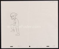 3t005 SIMPSONS pencil drawing '00s Matt Groening cartoon, great artwork of Mr. Burns!