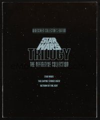 3t153 STAR WARS TRILOGY: DEFINITIVE COLLECTION movie menu book '93 laser disc!