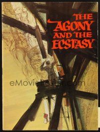 3t178 AGONY & THE ECSTASY program '65 Charlton Heston, Rex Harrison, Diane Cilento!