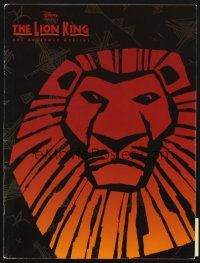 3t236 LION KING stage play program '97 Jason Raize, Scott Irby-Ranniar, Samuel E. Wright!