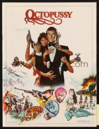3t245 OCTOPUSSY program '83 Maud Adams & Roger Moore as James Bond!