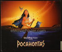 3t248 POCAHONTAS program book '95 Walt Disney, Native American Indians, great cartoon image in canoe