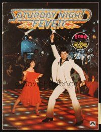3t262 SATURDAY NIGHT FEVER program '77 images of disco dancer John Travolta & Karen Lynn Gorney!