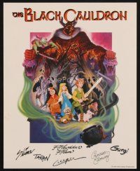3t317 BLACK CAULDRON 4 trade ads '85 first Walt Disney CG, cool fantasy art by Paul Wensel!