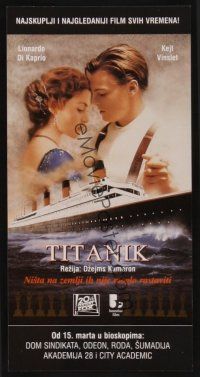 3t458 TITANIC 12 Yugoslavian screening passes '97 Leonardo DiCaprio, Kate Winslet, James Cameron!