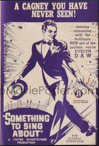 3t426 SOMETHING TO SING ABOUT Australian herald '37 song & dance man James Cagney, Evelyn Daw!