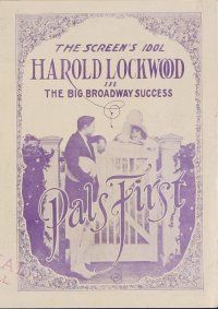 3t410 PALS FIRST  herald '18 Harold Lockwood, romantic silent comedy!