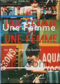 3t806 JEAN-LUC GODARD COLLECTION video Japanese 5x7.25 '90s Une Femme est Une Femme & more!