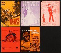 3w022 LOT OF 5 FRANK SINATRA DANISH PROGRAMS '51 - '65 Pal Joey, None But the Brave & more!