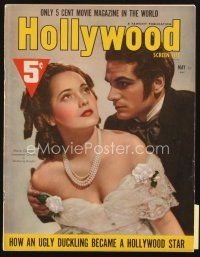 3w120 HOLLYWOOD magazine May 1939 Laurence Olivier & pretty Merle Oberon in Wuthering Heights!