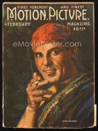 3w080 MOTION PICTURE magazine February 1920 art of smoking Antonio Moreno by Leo Sielke Jr!