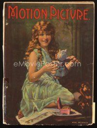 3w079 MOTION PICTURE magazine January 1920 wonderful artwork of Mae Murray by Leo Sielke Jr.!