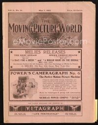 3w061 MOVING PICTURE WORLD exhibitor magazine May 7, 1910 first Jane Eyre & 100 year-old movies!