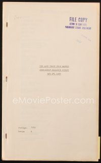 3w205 LAST TRAIN FROM MADRID censorship dialogue script May 27, 1937, screenplay by Stevens & Wyler