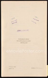 3w208 MASQUERADE IN MEXICO censorship dialogue script July 14, 1945, screenplay by Karl Tunberg!