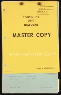 3w209 McHALE'S NAVY continuity & dialogue script June 9, 1964, screenplay by Gill Jr. & Brown