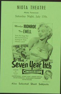 3w015 LOT OF 7 LOCAL THEATRE HERALDS 7 heralds '70s cool images of Marilyn Monroe & James Dean!