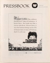 3w298 DOG DAY AFTERNOON pressbook '75 Al Pacino, Sidney Lumet bank robbery crime classic!