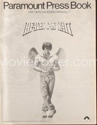3w311 HEAVEN CAN WAIT pressbook '78 art of angel Warren Beatty wearing sweats by Lettick, football