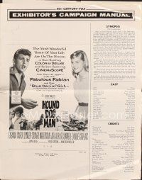 3w317 HOUND-DOG MAN pressbook '59 Fabian starring in his first movie with pretty Carol Lynley!