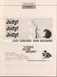 3w323 I COULD GO ON SINGING pressbook '63 Judy Garland, Dirk Bogarde