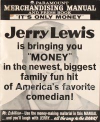 3w333 IT'S ONLY MONEY pressbook '62 Jerry Lewis in the newest, biggest, family fun hit!