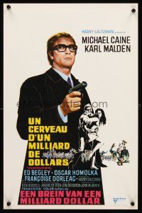 3x185 BILLION DOLLAR BRAIN Belgian '67 Michael Caine, Karl Malden, Ken Russell, Caine vs. Brain!