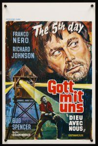 3x209 FIFTH DAY OF PEACE Belgian '69 Giuliano Montaldo's Dio e con noi, art of Franco Nero!