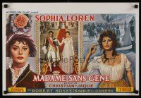 3x228 MADAME Belgian '62 wonderful art of super sexy Sophia Loren in low-cut dress!