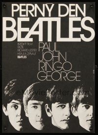 3x142 HARD DAY'S NIGHT Czech 11x16 R78 great image of The Beatles, rock & roll classic!