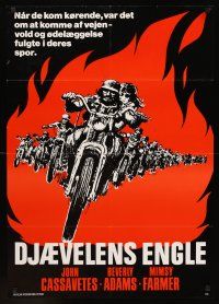 3x386 DEVIL'S ANGELS Danish '70 Corman, Cassavetes, their god is violence, they live by lust!