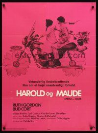 3x405 HAROLD & MAUDE Danish '71 Ruth Gordon, Bud Cort is equipped to deal w/life!