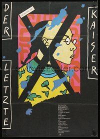 3x086 LAST EMPEROR East German 23x32 '88 Bernardo Bertolucci epic, strange artwork by Gruttner!