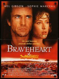 3x594 BRAVEHEART French 15x21 '95 close-ups of Mel Gibson, sexy Sophie Marceau!