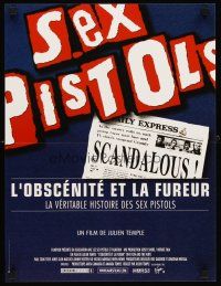 3x635 FILTH & THE FURY French 15x21 '00 Julien Temple Sex Pistols punk rock documentary!