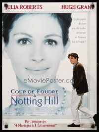 3x722 NOTTING HILL French 15x21 '99 huge headshot image of Julia Roberts, Hugh Grant!