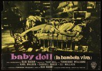 3x020 BABY DOLL Italian photobusta '57 Kazan, classic image of sexy troubled teen Carroll Baker!