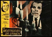 3x022 EL MONSTRUO RESUCITADO Italian photobusta '55 Chano Urueta, cool image of gruesome monster!
