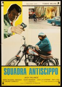 3x004 COP IN BLUE JEANS Italian lrg pbusta '76 Squadra Antiscippo, Jack Palance, motorcycles!