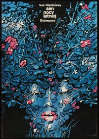 3x274 MIDSUMMER NIGHT'S DREAM Polish commercial poster '82 Swierzyi art, Shakespeare play!