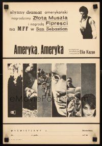 3x344 AMERICA AMERICA Polish 12x17 '65 Elia Kazan's immigrant biography of his Greek uncle!