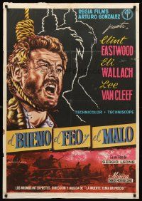 3x102 GOOD, THE BAD & THE UGLY Spanish '68 different art of hung Wallach by Jean Balonga Cassar!