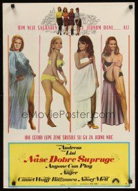 3x461 ANYONE CAN PLAY Yugoslavian '68 sexiest Ursula Andress, Virna Lisi, Claudine Auger & Mell!