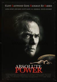 3y021 ABSOLUTE POWER DS 1sh '97 star & director Clint Eastwood, written by William Goldman!