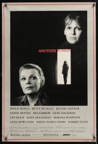 3y043 ANOTHER WOMAN 1sh '88 directed by Woody Allen, w/Gena Rowlands & Mia Farrow!