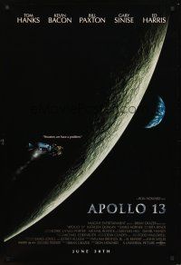 3y045 APOLLO 13 advance 1sh '95 directed by Ron Howard, Houston, we have a problem!