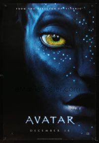 3y053 AVATAR style A teaser DS 1sh '09 James Cameron, cool image!