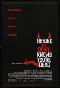 3y085 BEFORE THE DEVIL KNOWS YOU'RE DEAD DS 1sh '07 Philip Seymour Hoffman, Ethan Hawke!